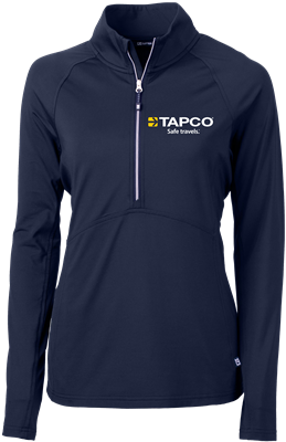 Cutter & Buck Adapt Eco Knit Stretch Recycled Women’s Half Zip Pullover